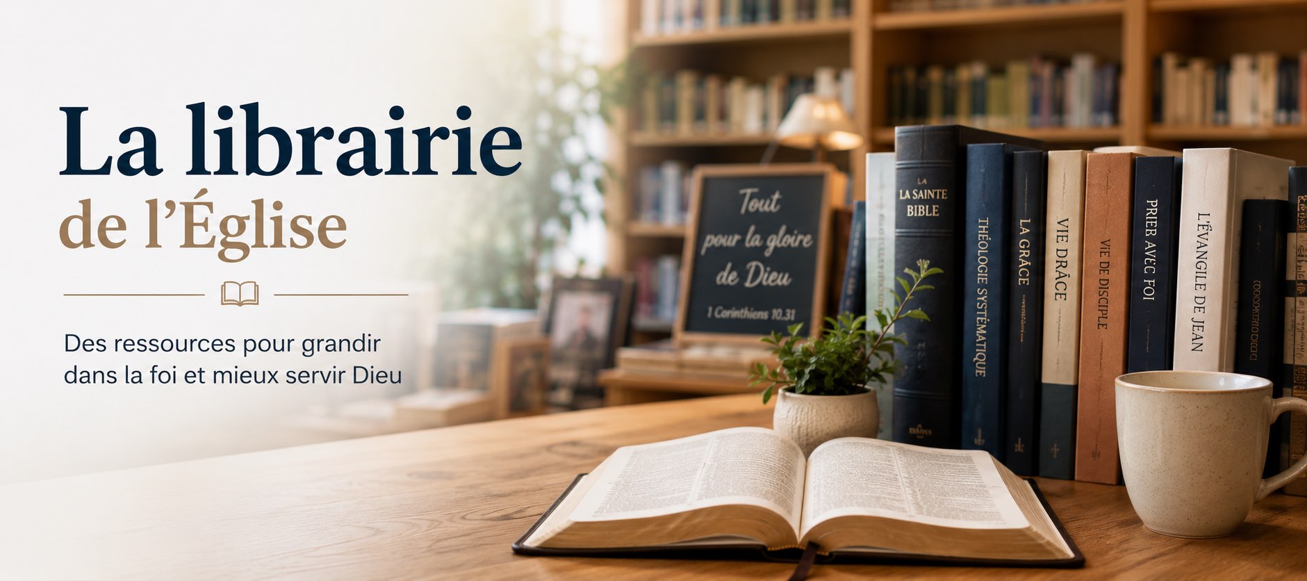 La librairie de l'Église - des ressources pour grandir dans la foi et mieux servir Dieu